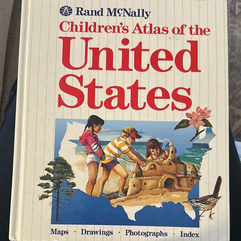 Children's Atlas of the United States vintage 1989